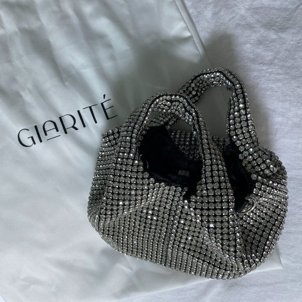 Giarite Brilly silver crystal handbag